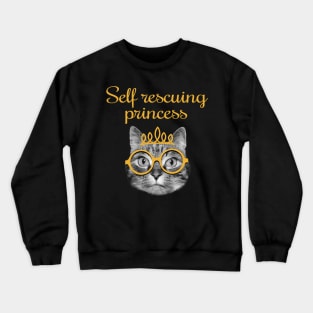 Self rescuing princess Crewneck Sweatshirt